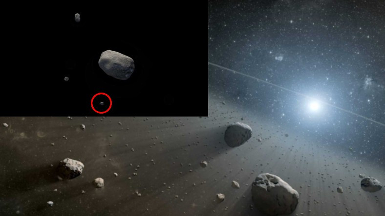 Tarihte Bir İlk: Güneş Sistemimizde İlk Defa 'Uç Uyduya Sahip Olan Bir Asteroit Sistemi' Keşfedildi